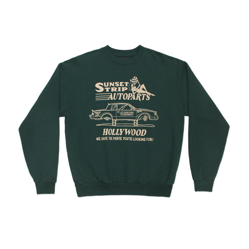 SUNSET STRIP AUTOPARTS CREW NECK FLEECE