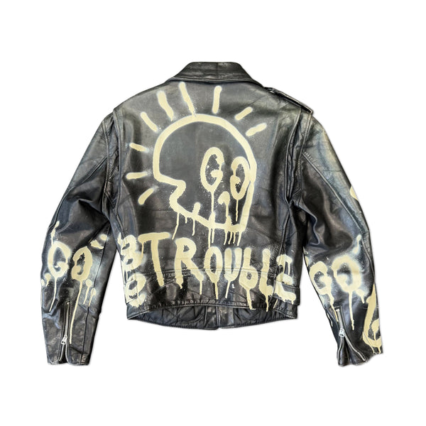 LA X GG LEATHER JACKET