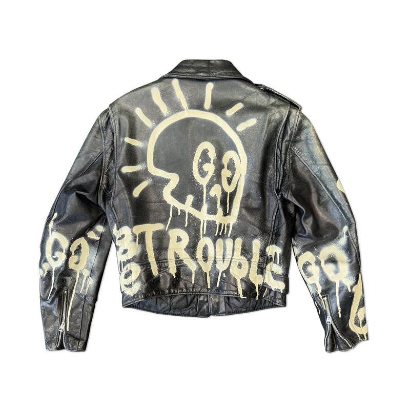 LA X GG LEATHER JACKET