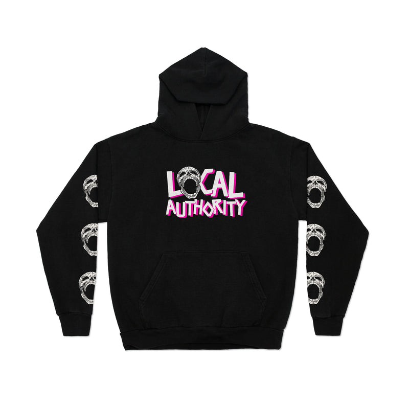 SKULL TOUR HOODED FLEECE