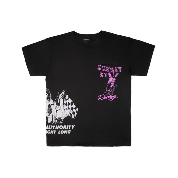 SUNSET STRIP RACING POCKET TEE
