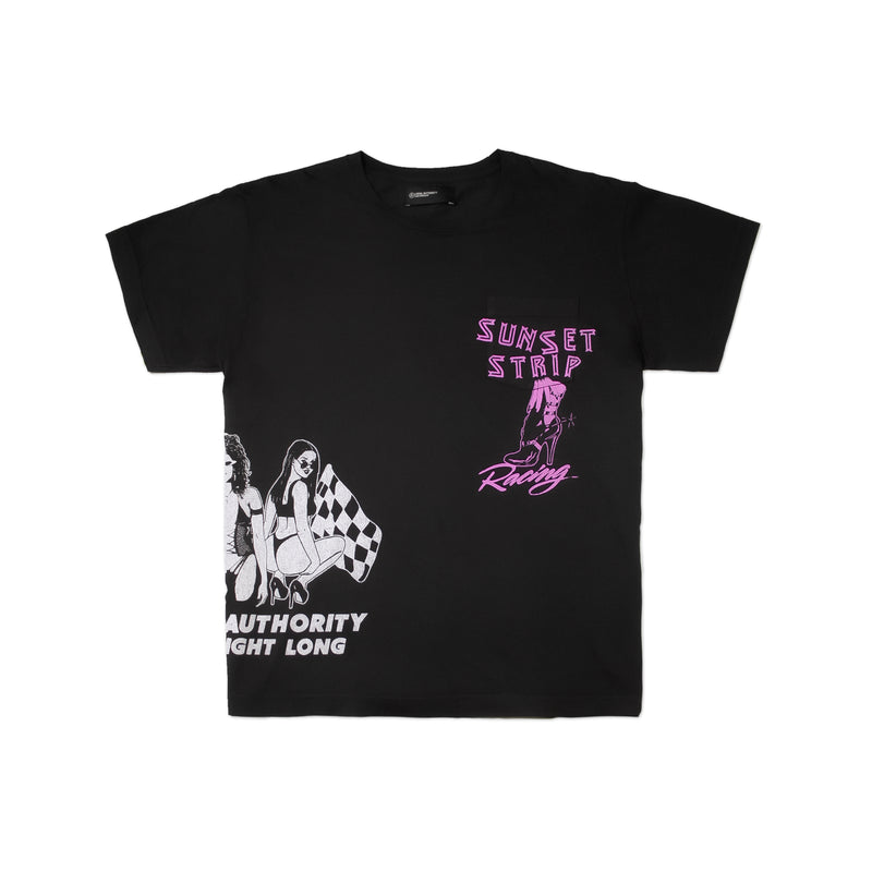 SUNSET STRIP RACING POCKET TEE