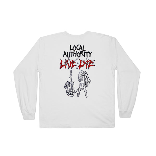 LA BONES TIL DEATH LONG SLEEVE SHOP TEE