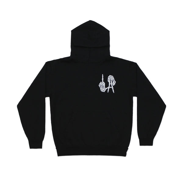 LA BONES TIL DEATH HOODED FLEECE