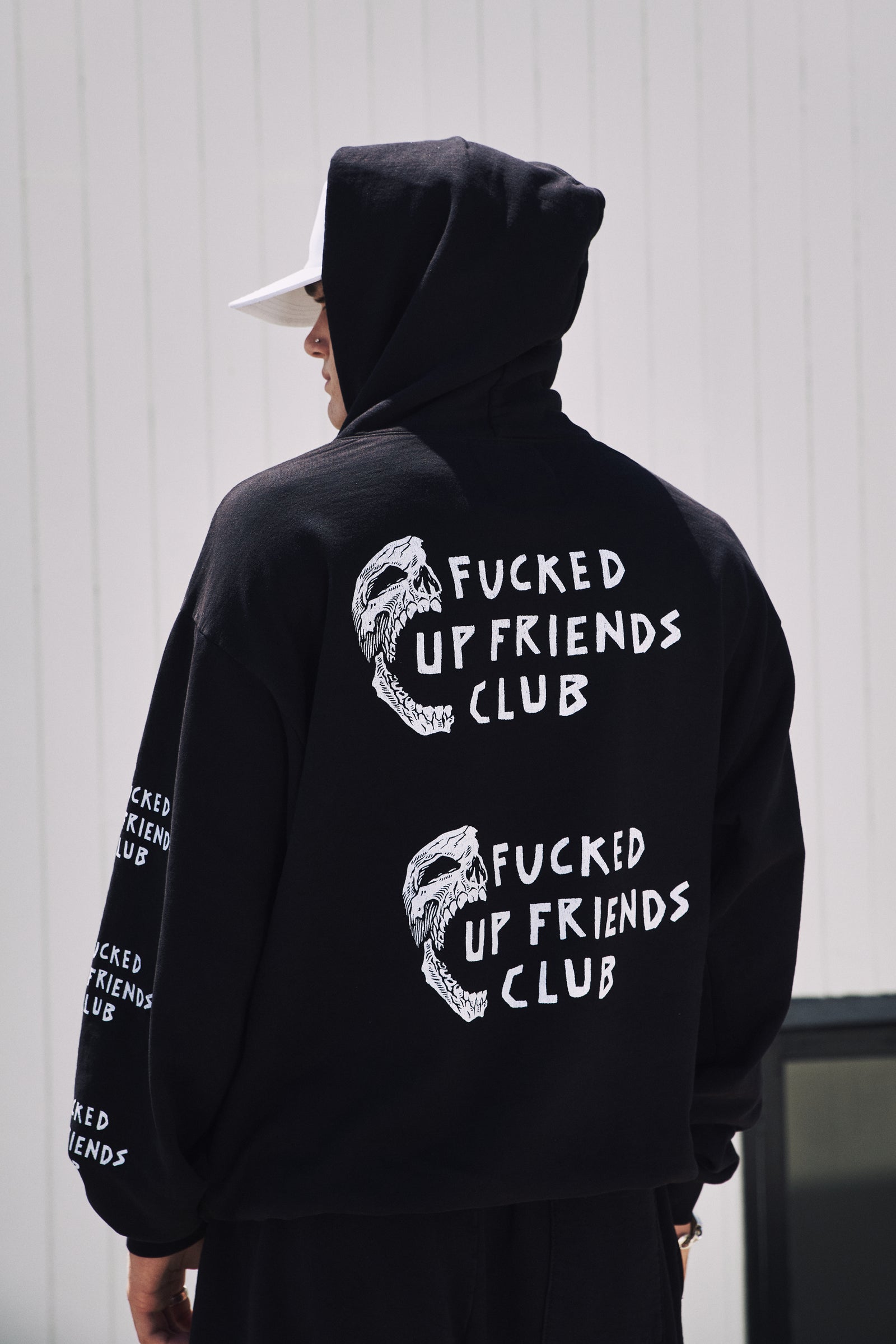 HALF SKULL FUFC HOODED FLEECE – Local Authority