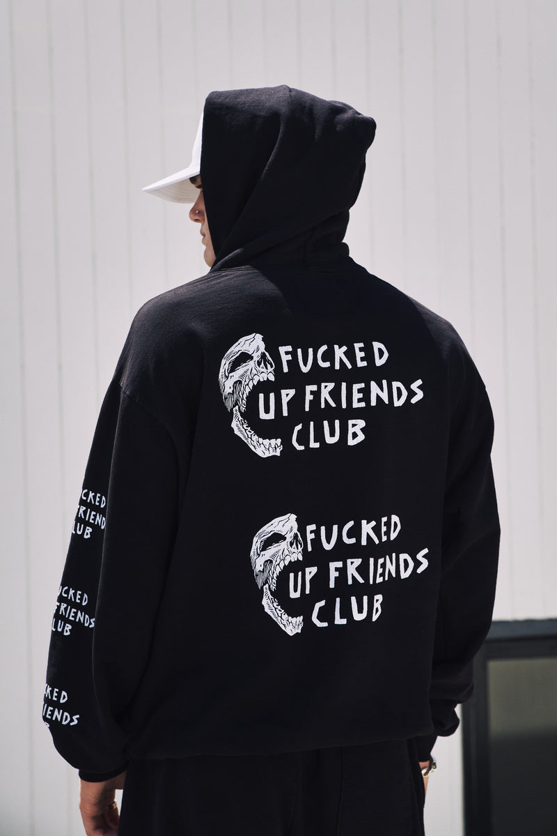 HALF SKULL FUFC HOODED FLEECE