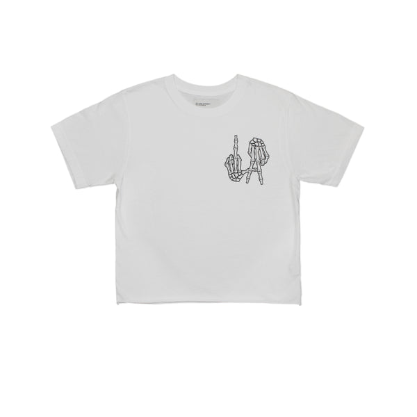 LA BONES CROP TEE