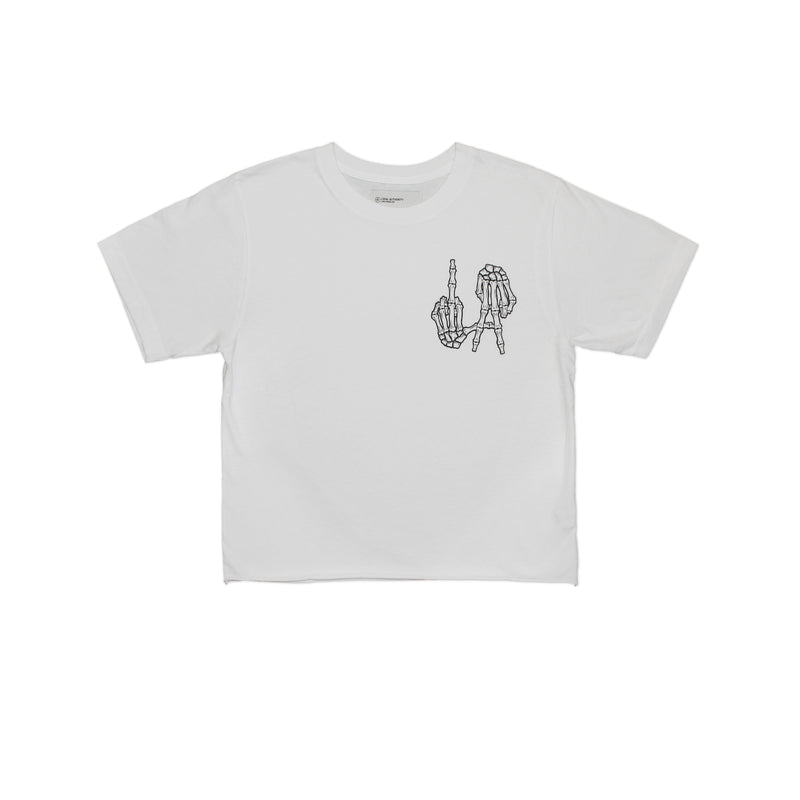 LA BONES CROP TEE