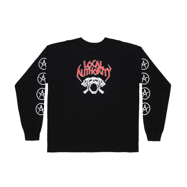 TRI SKULL TOUR LONG SLEEVE SHOP TEE