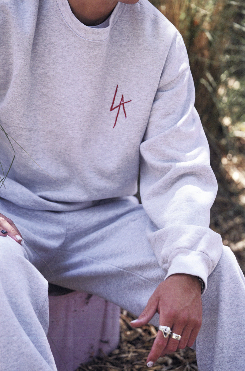 LA SLASH CREW NECK FLEECE