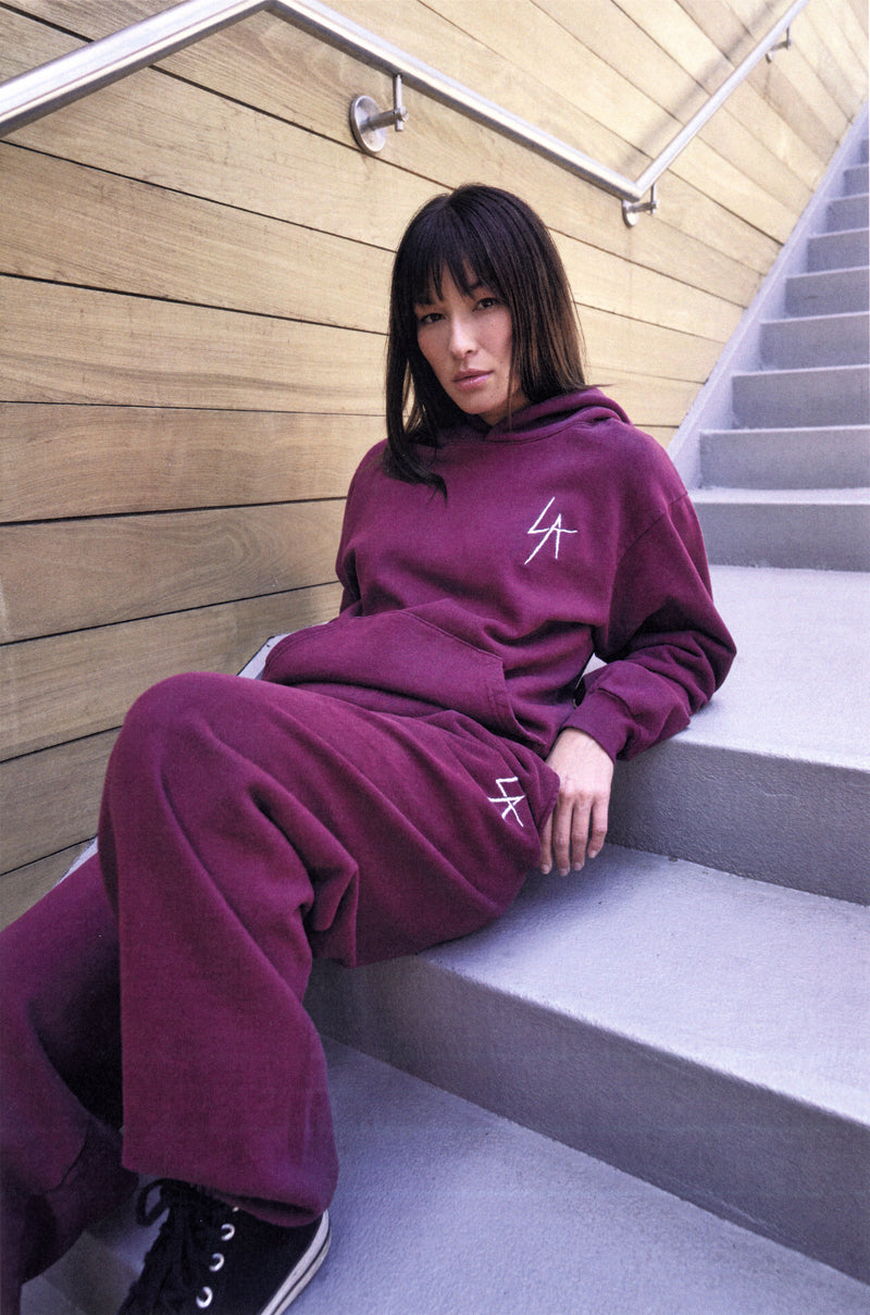 LA SLASH HOODED FLEECE