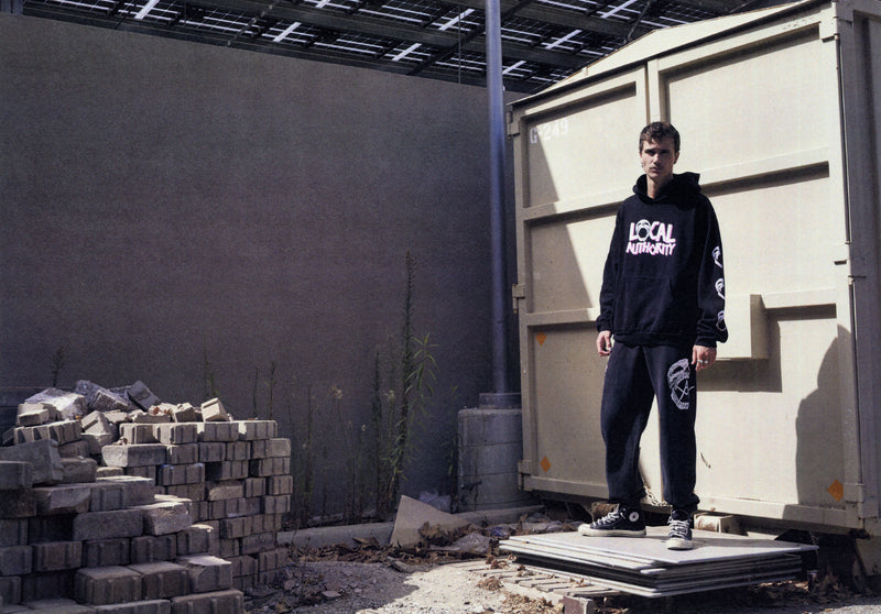 SKULL TOUR HOODED FLEECE