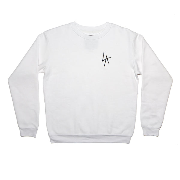 LA Slash crew neck fleece emb